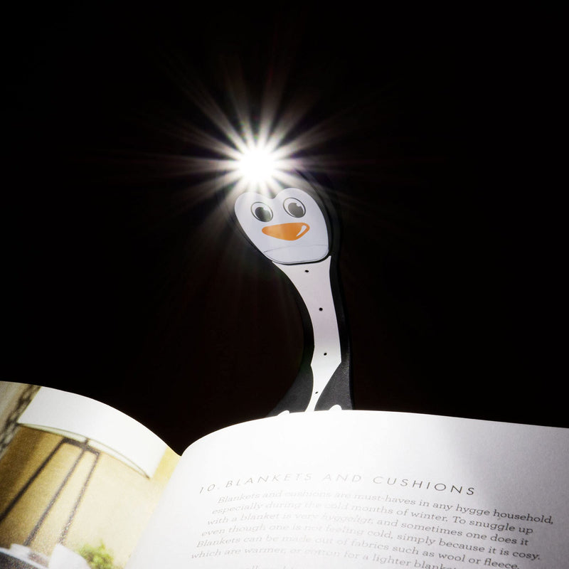 Gifts for Readers & Writers Flexilight 2-in-1 LED Reading Light | Clip-On Bookmark & Book Light | Reading Lamp for Children & Adults | Essential Book Accessories | Gift for Book Lovers Penguin
