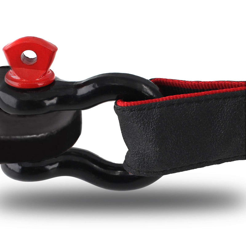 2Pcs 1/2 Inch D Ring Shackle, D Shackle Rugged 12 Ton(26,455 lbs) Maximum Break Strength, 2 Ton (4409 Lbs) Capacity 1/2Inch