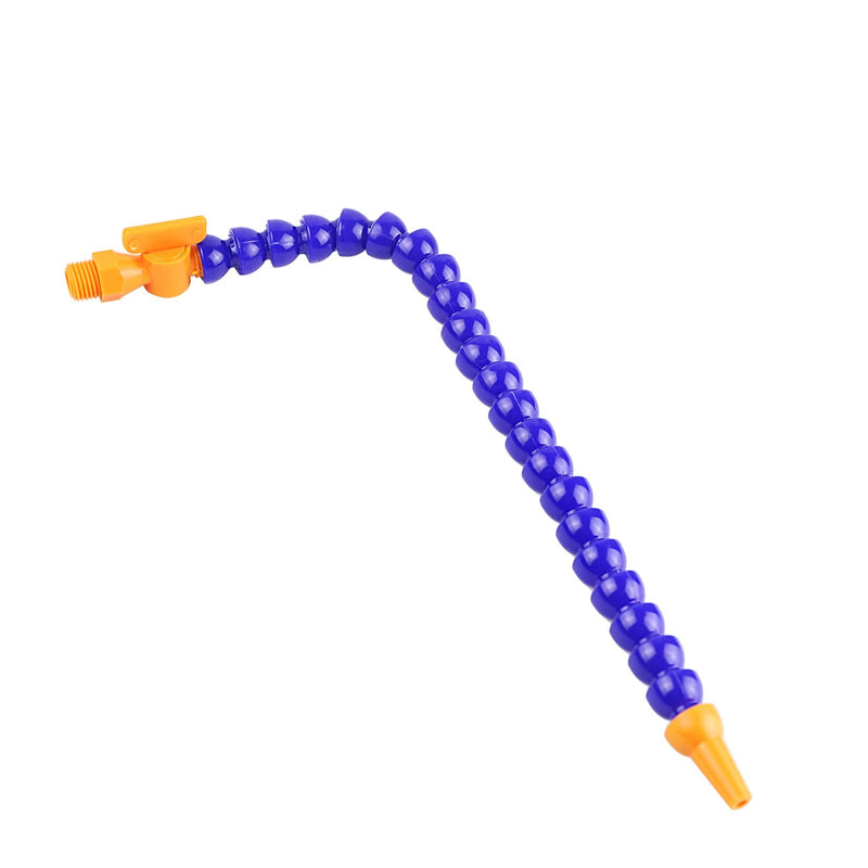 Pack of 6 Round Plastic Flexible Water Oil Coolant Pipe Hose 1/4PT Adjustable with Switch，for Lathe, Milling,Water Cooling System