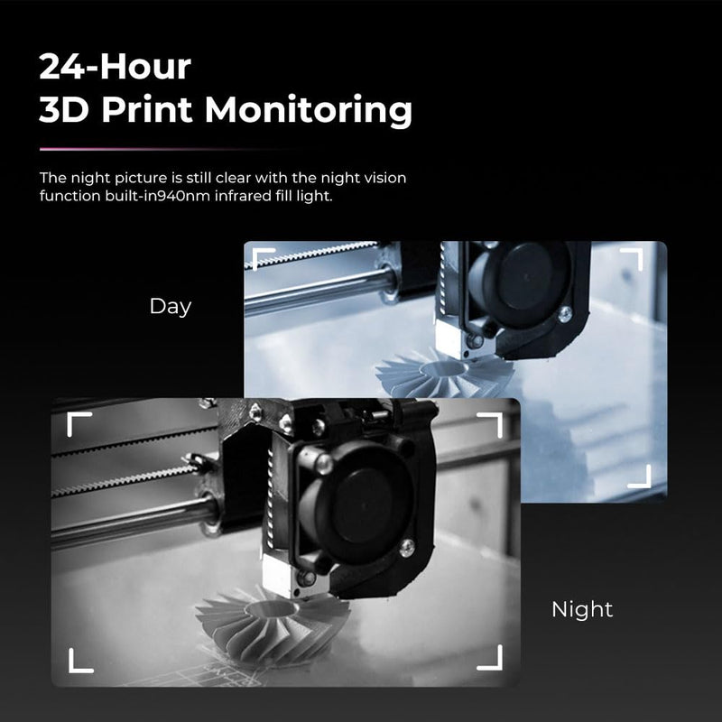 SainSmart Creality Nebula Camera for Ender-3 V3 KE/Ender 3 V3/Ender 3 V3 Plus/CR-10 SE/Halot-Mage Series/Creality Sonic Pad/Nebula Pad, Real-time Monitoring, Time-Lapse Filming, Spaghetti Detection