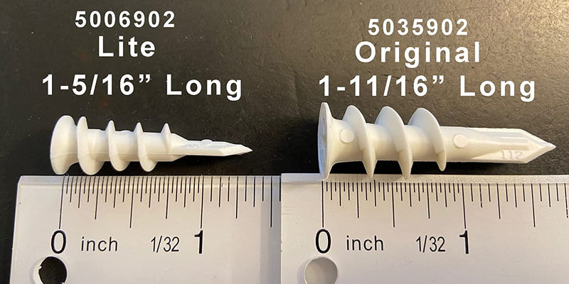 Qty 100 EZ Anchor Original Hollow wall Anchors - Nylon - Plastic - Buildex