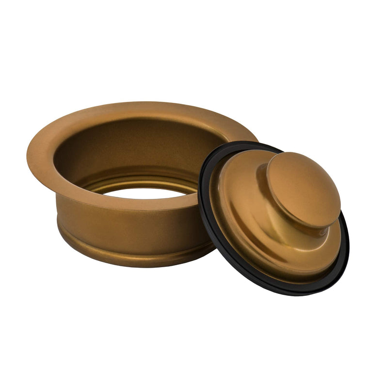 Ruvati Copper Tone Garbage Disposal Flange for Kitchen Sinks - Rose Gold Stainless Steel - RVA1041CP