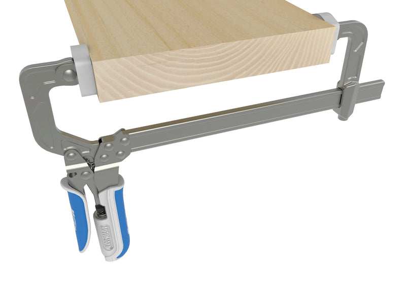 Kreg Auto-Adjust Bar Clamp 8 Inch - Self-Adjusting - One-Handed Quick Release - Woodworking Clamp - Heavy Duty Carpentry Tool - KSC8