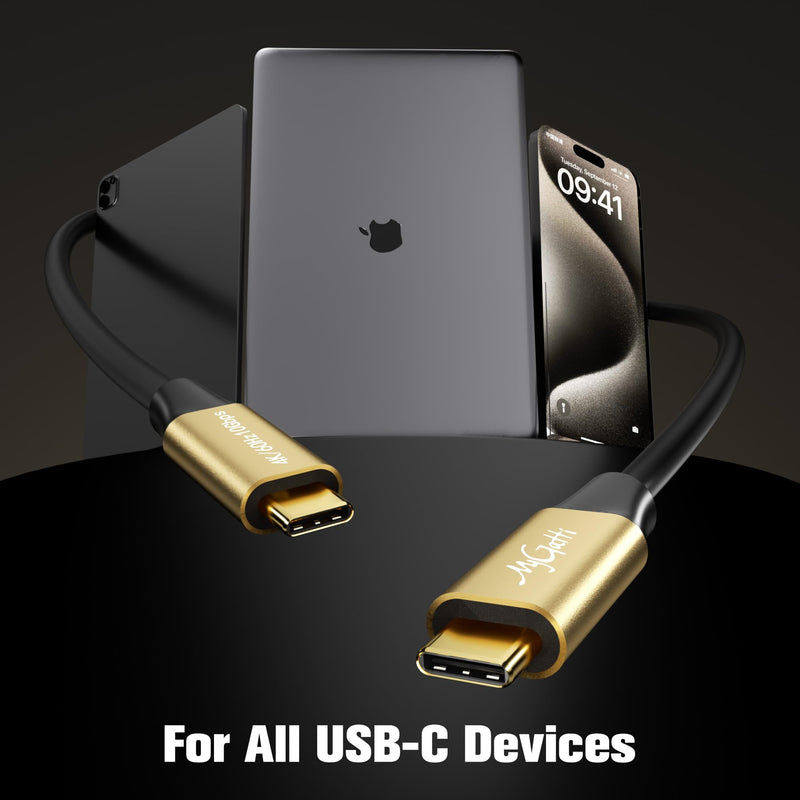 Ultra Long 4K USB C Cable 20 FT, Full Feature USB-C to C Cable, USB 3.1 Gen 2, Supports 4K@60Hz Video Output, 65W PD Fast Charging, 10Gbps Data Transfer, For Smartphone, Laptop, Tablet, TV, Monitor