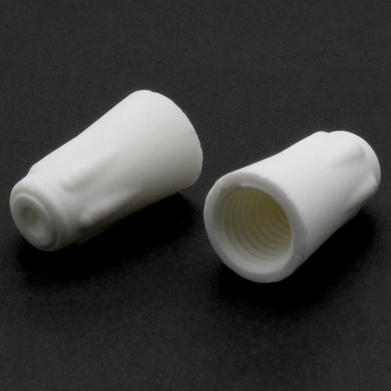 12pcs Large Size 18-8 AWG High Heat Ceramic Twist Caps White Easy-Twist Ceramic Wire Connector