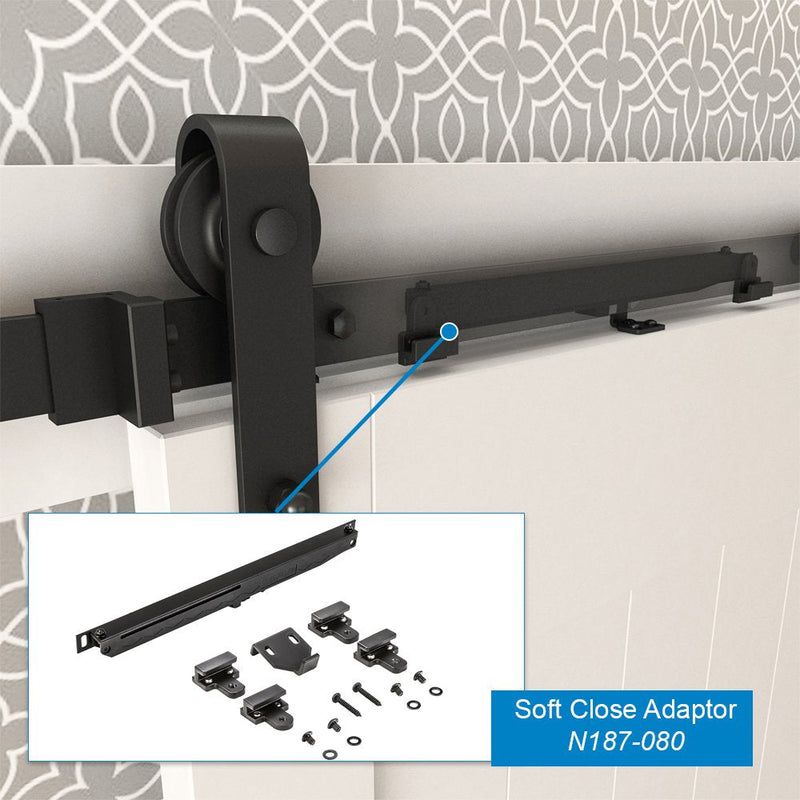 National Hardware N187-080 Sliding Door Hardware Soft Close, Oil Rubbed Bronze, 13-3/8" 13-3/8"