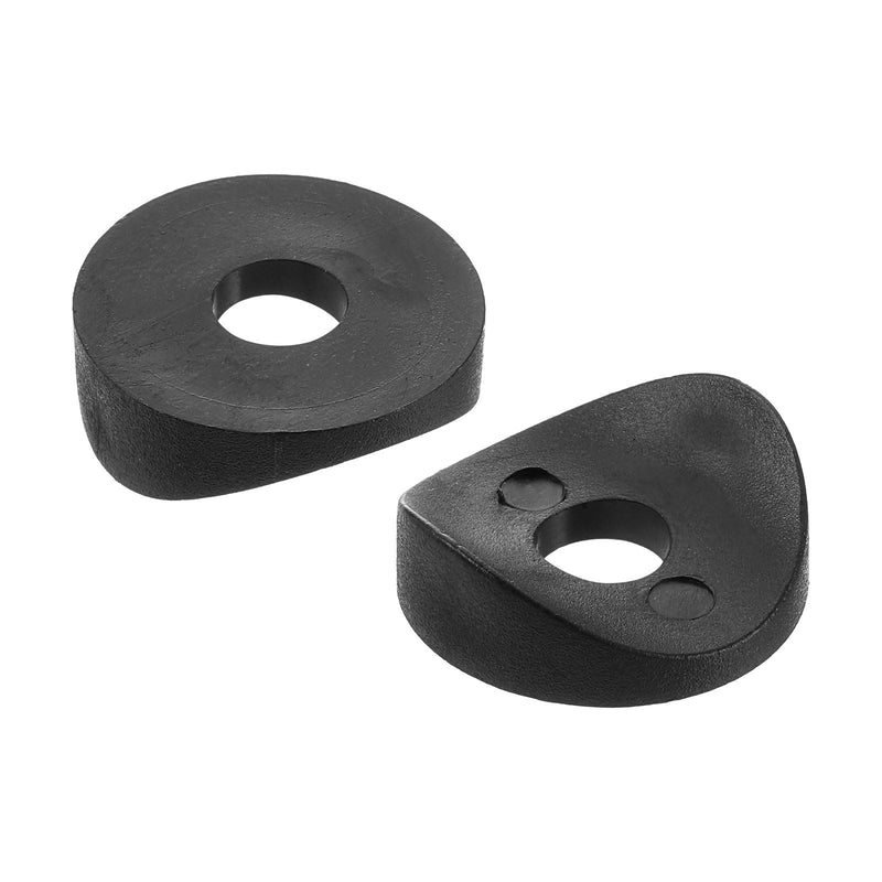 uxcell 10Pcs 8 x 25 x 3mm Plastic Round Washers, Spring Deck Washers, Concave Washer Spacer Hardware Machine Fastener for Secure Fixing and Assembly, Black 10
