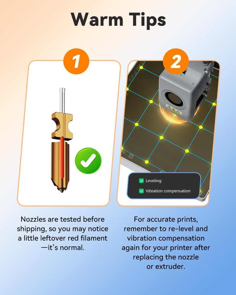 FLASHFORGE AD5X 3D Printer Hotend Kit, Original Replacement 0.4mm Nozzle, High-Temperature Resistance and High-Speed Precision Printing, 0.4mm Size Designed for Daily Performance