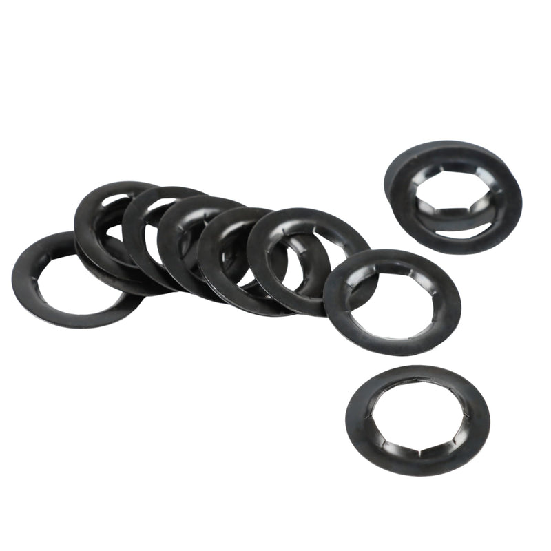 12 Pack Push-On Push Nuts for 5/8" Dolly Axle Rods, Spring Steel Wheel Lock Washers, Hardware Nuts for Dolly Wheels Replacement Accessories