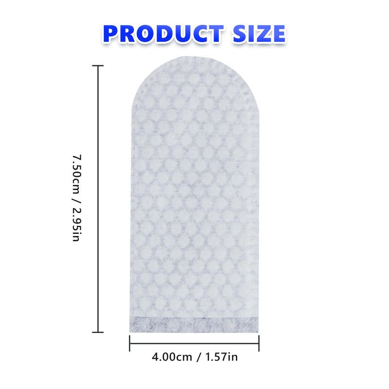 100 PCS Cotton Finger Cots, Finger Covers Protection for Finger Tips, Breathable, Sweat Resistant, and Wear-Resistant, Perfect for Work, Nails Cleaning, and Injured Fingers (White) 100 PCS