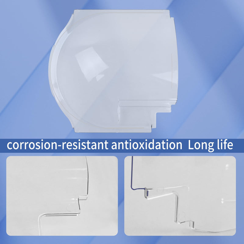 Clear Plexiglass 4812-01 Screen Door Bubble Style Slider Complete Replacement Kit, Compatible with Dexter Right Hand Screen Door Bubble Style, Clear, Works with 4810-00 Stopper & 4814-00 Holder