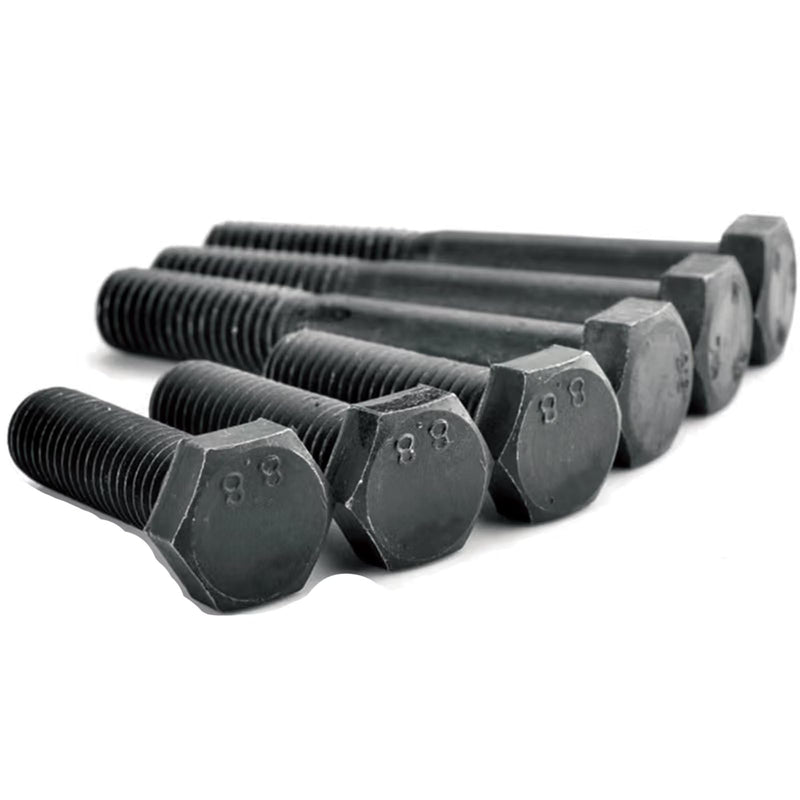 M6-1.0 x 45mm Hex Head Screw Bolt, Carbon Steel Grade 8.8, Black Oxide Finish,Metric Thread, Hexagon Head Bolts for Hardware Furniture Machinery,25 PCS M6-1.0 x 45mm（25 Pcs）