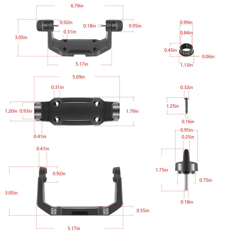 LAIKOU 740143-1 Gimbal Mount Kit Compatible with Humminbird Helix-5 Series Fish Finder Models, Replacement for GM H5 - Adjustable Fishfinder Mounting Bracket
