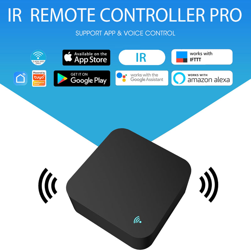 WiFi Universal IR Remote Control,Tuya Smart Hub 360° Remote Control,Alexa Compatible Universal Remotes,Google Home for Home Automation,TV