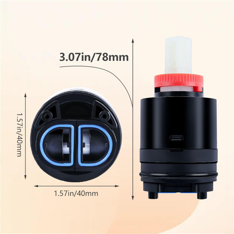N40HKC Shower Cartridge Replacement for SR SUN RISE, KES, and other Shower Systems, Fit for Tub/Shower Faucet, Shower Mixer Valve, Ceramic Shower Single Lever