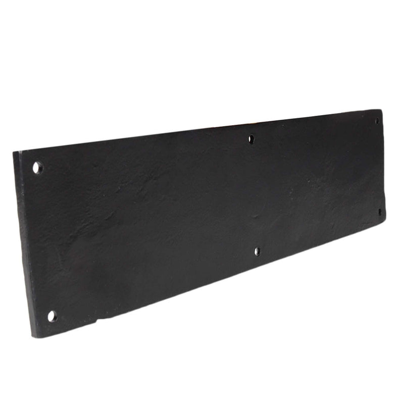 SKANDH Iron Black Powder Coated 11.5" X 3" Inch Push Plate For Door Pack of 1