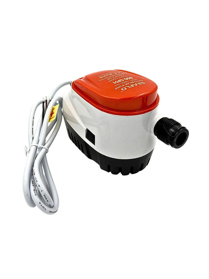 SEAFLO 06A Series Automatic Submersible Bilge Pump - 800 GPH, 12V, 3/4" Outlet, All-in-One Pump & Float Switch, Compact Marine Boat Yacht Bilge Pump - CE Rohs Certified, 4-Year Warranty