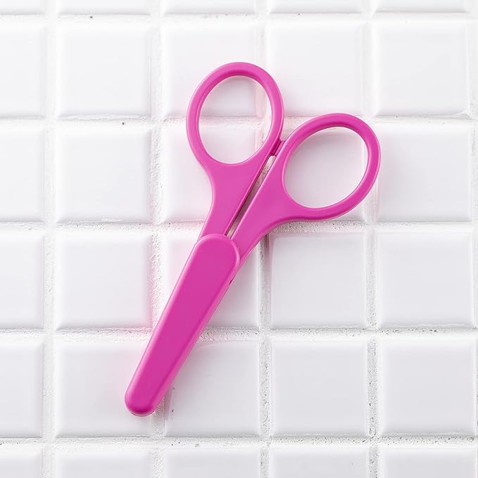 Kai KAI Thin Blade Fashionable Scissors Curved Blade with Cap Pink Eyebrow Scissors KQ3150 - NewNest Australia