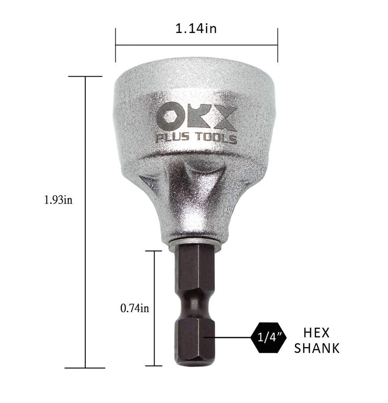 ORX PLUS TOOLS Deburring External Chamfer Tool, with HSS Blade, Deburring Drill Bit, Remove Burr Tools Quick Release Shank Fits for 1/8"-3/4"(3mm-19mm) Deburring Drill Bit 3mm-19mm / Sliver