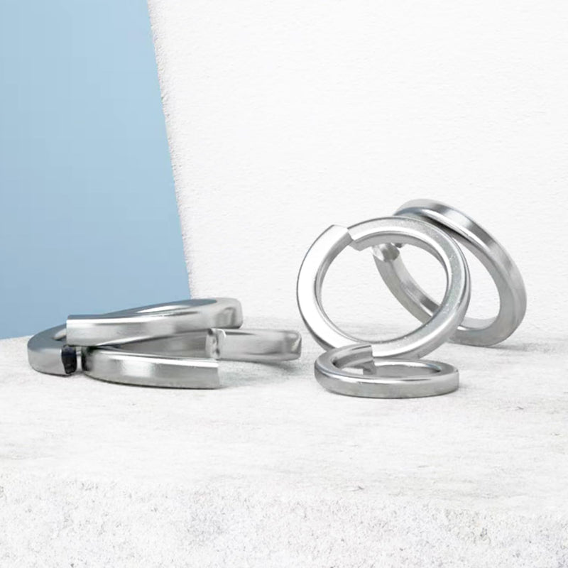 1000PCS Flat Washer and Spring Lock Washers Assortment Kit, 304 Stainless Flat Washers for Screws, 9 Metric Sizes Washers for Bolts -M2,M2.5,M3,M4,M5,M6,M8,M10,M12, Lock Washer Set M2 -M12 (1000PCS)