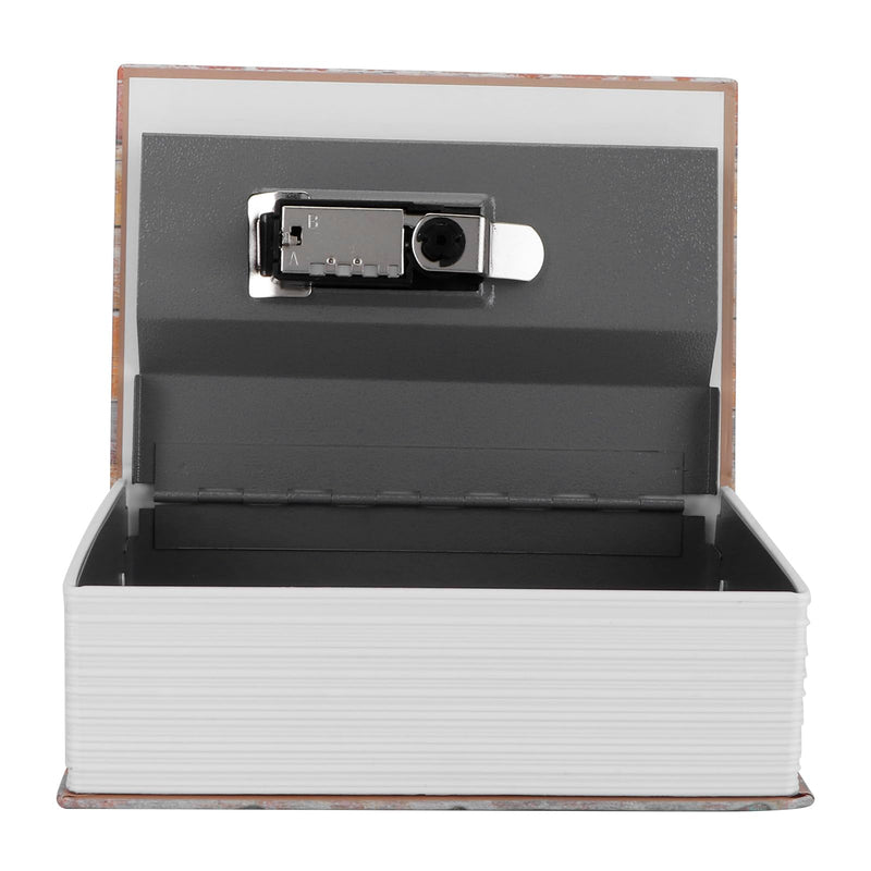 Oumefar Money Box, Fireproof Safes Portable Book Combination Lock Hidden Diversion for Money Secret Hollow Book Money Box with Lock Diversion Book Lock Box Secret Book Hidden