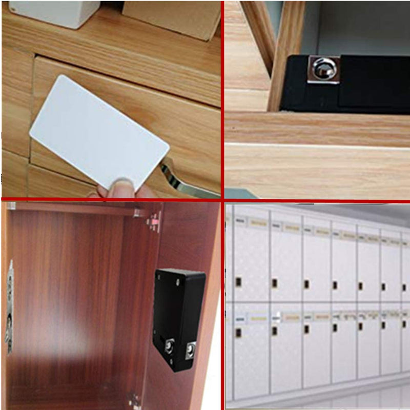 NFC Supported RFID DIY Hidden Cabinet Locker & Drawer Lock - Punch-Free Electronic Sensor Lock Yellow