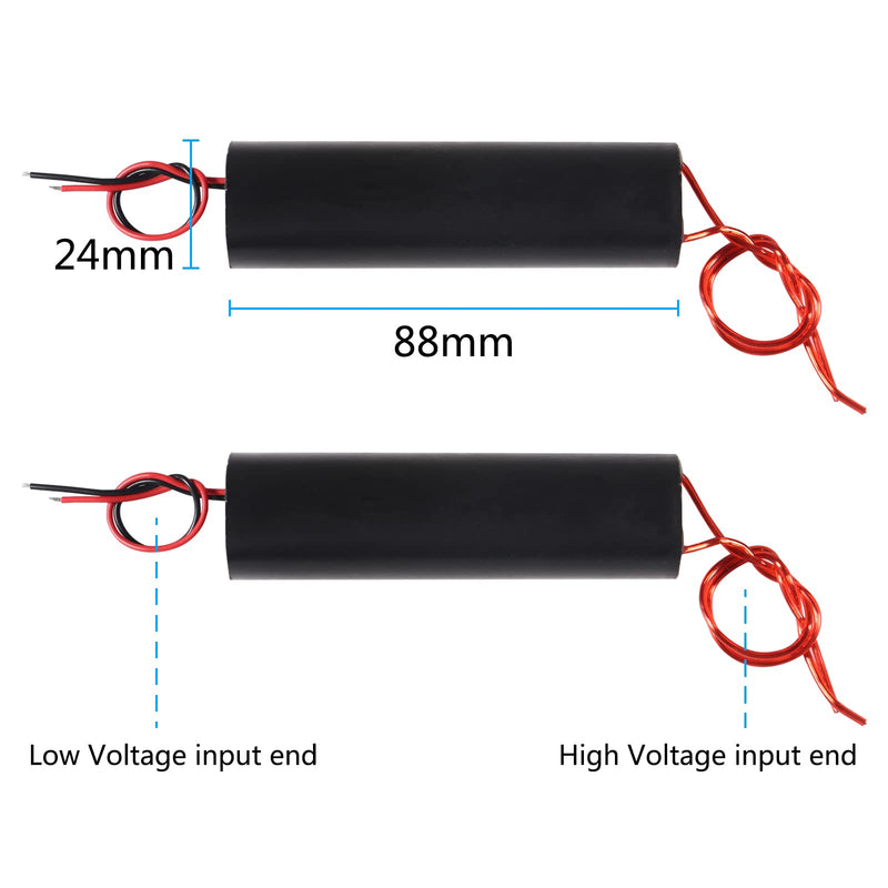 6PCS High Voltage Generator DC 6-12V to 1000 kV 1000000V Boost Step-up Power Module 2A-5A Inverter Arc Pulse Generator Power Module(DC 6-12V 1000KV)