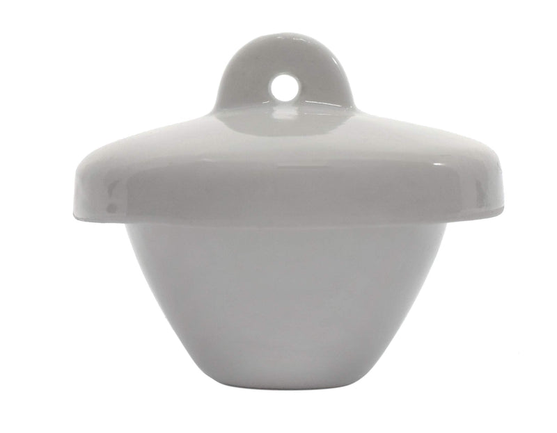 Eisco Labs Porcelain Crucible with Lid, Short Form, 8ml Capacity - Pack of 15