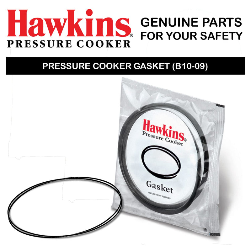 Hawkins Gasket for 3.5 to 8-Liter Pressure Cooker Sealing Ring, Medium, Black