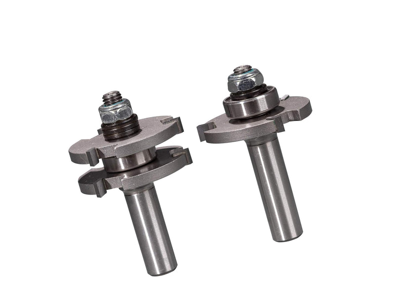 BETOP Tongue-Groove Router Bits, 1-7/8" Dia., 1/2" Cutting Depth, 2-Flute Carbide, V-Groove Cut