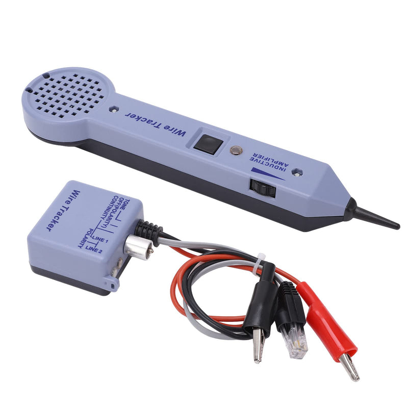 Tone and Probe Kit, Network Cable Tracing Tester Kit Audio Adjustable Induction Amplifier Cable Toner Detector Wire Tracer Circuit Tester Tone Generator Kit for Network Cable Collation