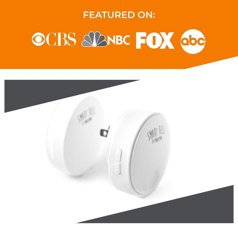 Mighty Paw Smart Bell 2.0 – Potty Training Button for Dogs & Puppies – Train Your Dog to Ring The Bell – Wireless Pet Communication (1 Pack) 1 Activator White