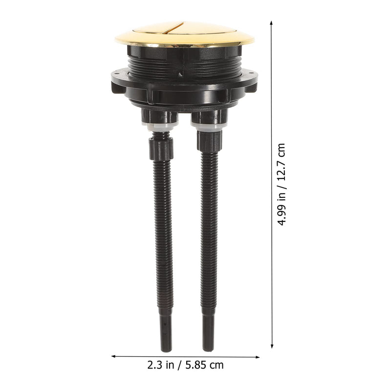 Angoily Dual Flush Valve Replacement Kit for 2-Piece Toilets, Universal Toilet Repair Kit with Push Button, Fill Valve, Gasket & Bolts,Compatible with Glacier Bay Household Accessory Replacemen
