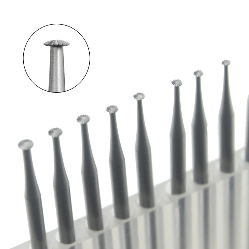 12 Pcs Knife Edge Cut Lentil Burs, 3/32'' Shank Channel Setting Cutting Burs for Jewelry Engraving, Arts Making (007-023)