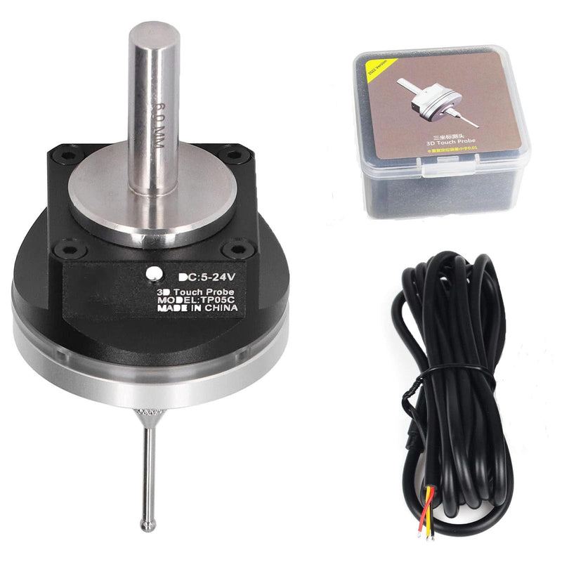 CNC 3D Touch Probe Edge Finder,XYZ Coordinate Measuring Sensor with 2M Cable and 6 MM Shank Compatible with Mach3 and GRBL,for GRBL CNC Router (NPN-NO) NPN-NO