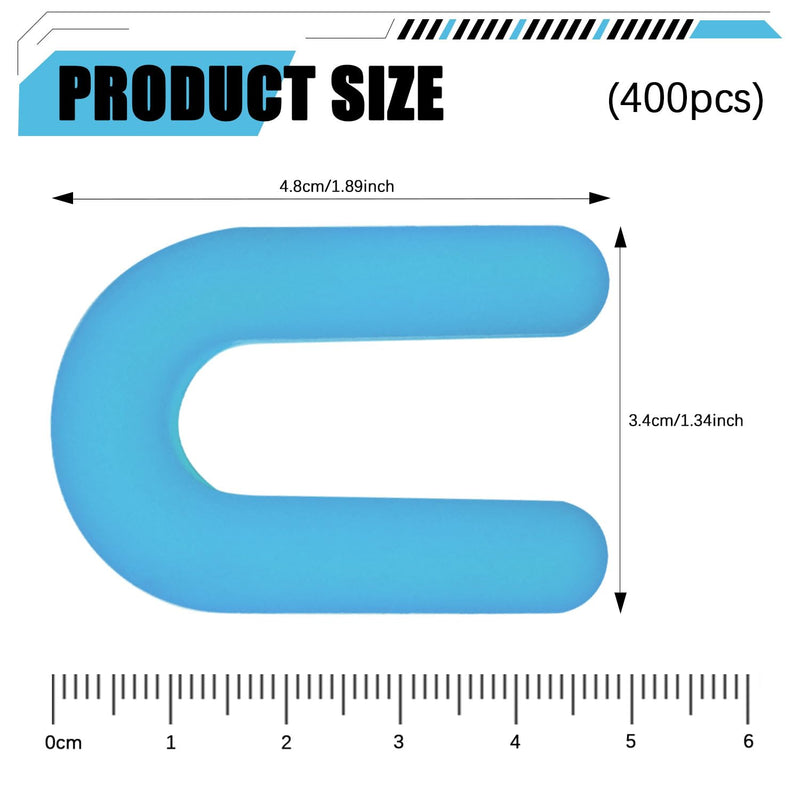 200 Horseshoe Tile Spacers, 1/16-Inch U-Shaped Plastic Spacers for Tile Leveling System Floor Wall Tile Installation 1/16"-200 Pcs