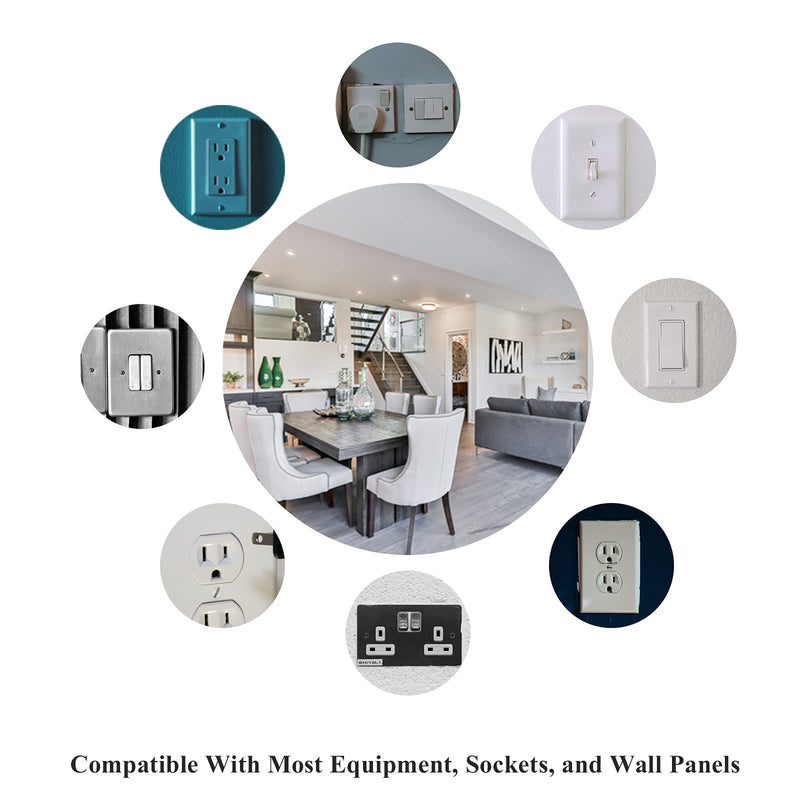 40 Pieces Wall Plate Screws, 1.2 Inch Long Outlet Screws Perfect Replacement for Outlet Cover Screws,Switch Plate Screws, Light Plate Screws 1.2", 40 pcs