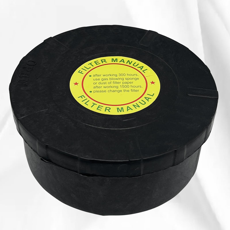 1pcs 25mm/1Inch Air Compressor Noise Reducer Silencer Filter,Plastic Shell Round Muffler Filter, Black Thread Dia:25mm/1Inch