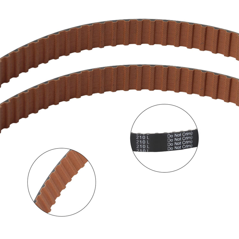 Fielect 210L Timing Belt Synchronous Timing Belt Pulleys Closed Toop Rubber Timing Belt for 3D Printer, 20mm Width, 56Teeth, 9mm Pitch, 533mm Length