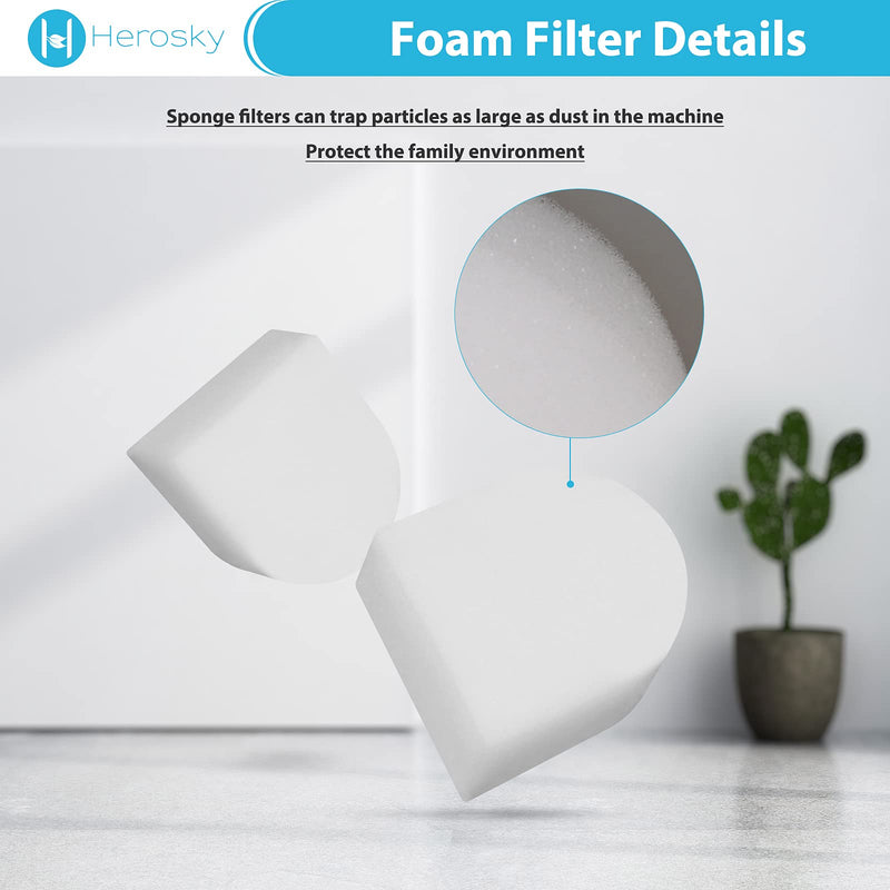 Brush and Filter kit for Shark WD101 HydroVac XL 3 in 1 Vacuum, Fit for Shark AW201 WD201 WD100 WD200 WD101 HydroVac Vacuum, Compare part WDFF1 WDB1 2+6+1