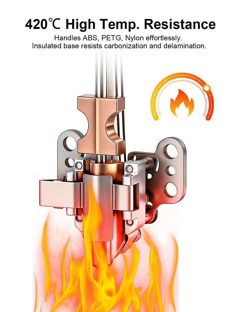 Original AD5X Hotend Heating Assembly Kit for Flashforge AD5X 3D Printer, Hot End Heating Block Component with Heater Cartridge & Thermistor Sensor Heat-Insulating Clip