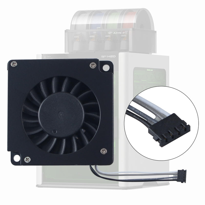 Hotend Cooling 4510 Fan Replacement(2Pcs) for BambuLab H2D: 45x45x10mm Dual Bearing Heat Sink Blower to Prevent Hot End Extruder Overheating 3D Printer Accessories