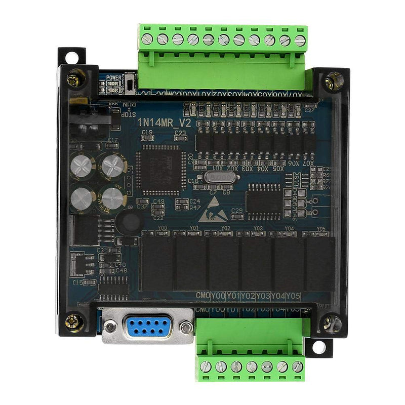 Programmable Logic Controller,PLC Controller DC24V FX1N-14MR Industrial Control Board PLC Programmable Logic Controller Relay Output