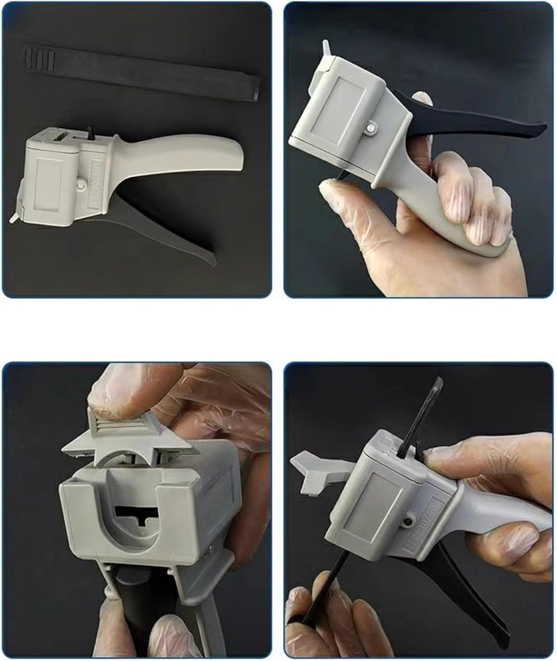 30ml Dispenser Glue Gun, Manual Dispenser Glue Gun Plastic Manual Single Tube Handle Tool for Pressing Squeezing (1) 1