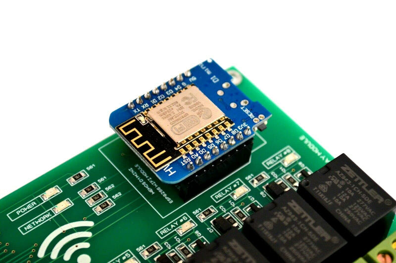 Krida WiFi 8 Channel Electromagnetic Relay ESP8266 Module Smart Home Controller Compatible with ESPHome Home Assistant