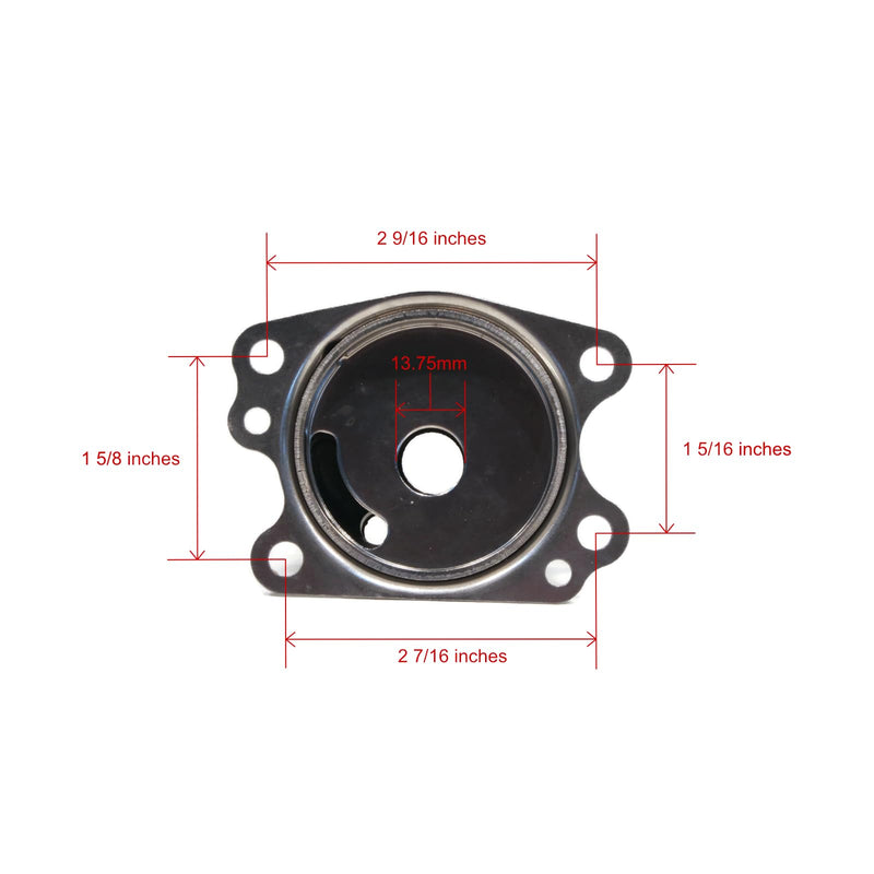 The ROP Shop Water Pump Kit for 1990, 1991, 1992, 1993 Mercury 2-Stroke, 8HP, 0A197112 & Up