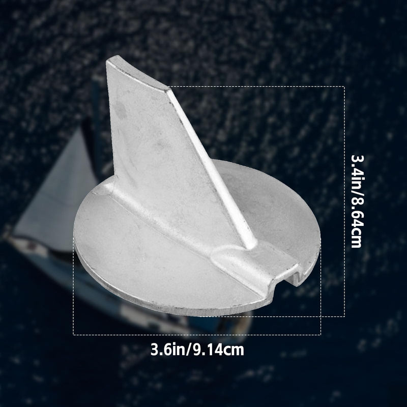 6E5-45371-01 Boat Motor Trim Tab Anode with Bolt for Yamaha 115HP-225HP 2/4-Stroke Outboard Models for GLM 12744 for Tecnoseal 01103, Replace for Sierra 18-6097 Marine Engine 6E5-45371-01