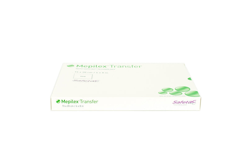 Mepilex 294899 Transfer Soft Silicone Exudate Transfer Dressing, 6" x 8" Size, Each Dressing