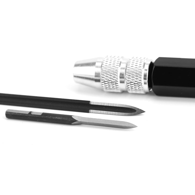 3PCS/Set Scraper Deburring Tool Adjustable Trimming Blade Triangular Trimmer Pencil Steel Cutter Reamer For Fabrication Reaming Removal Plastic Metal Aluminum Pipe Resin 3D Printing Printer Kit Crafts