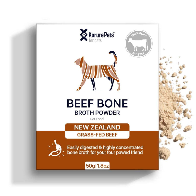 Beef Bone Broth Powder for Cats- All-Natural Supplement for Bone Health and Digestion